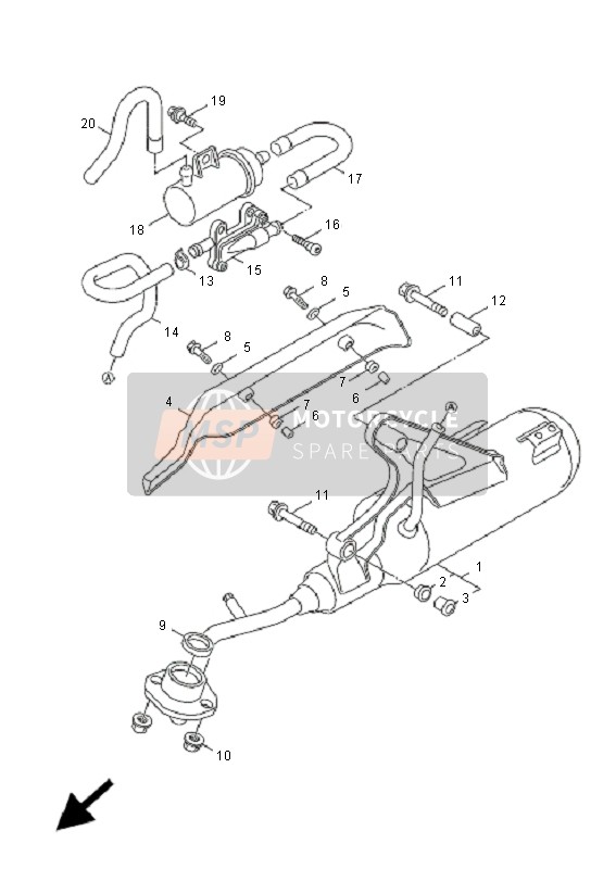 3B3E44450000, Rondelle Caoutchouc, Yamaha, 2